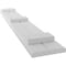 Ekena Millwork Americraft 2-Board (3 Batten) Wood Joined Board-n-Batten Shutters w/ Arch Top, ARW401BQ207X82WHH, PR ARW401BQ207X82WHH - alternate 2